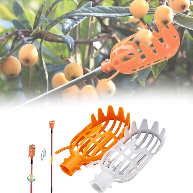 Garden Basket Fruit Picker Head Multi-Color Plastic Fruit Picking Tool Catcher Agricultural Bayberry Jujube Picking HarvesterAustraliaWhite S He Qiyong unisex