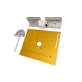 thumbnail image 1 of Yingyy Aluminium Router Table Insert Plate Woodworking Benches Throat Plate Flip Trimmer Tool Golden, 1 of 9