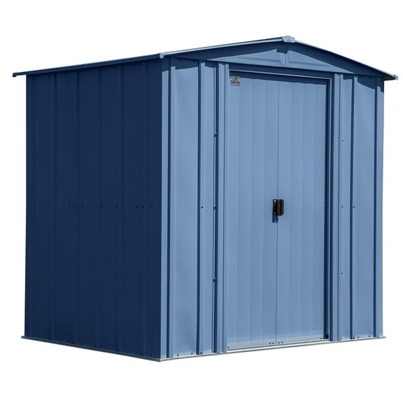 Arrow Classic 6 x 5 x 6 ft Blue Grey Steel Storage Shed