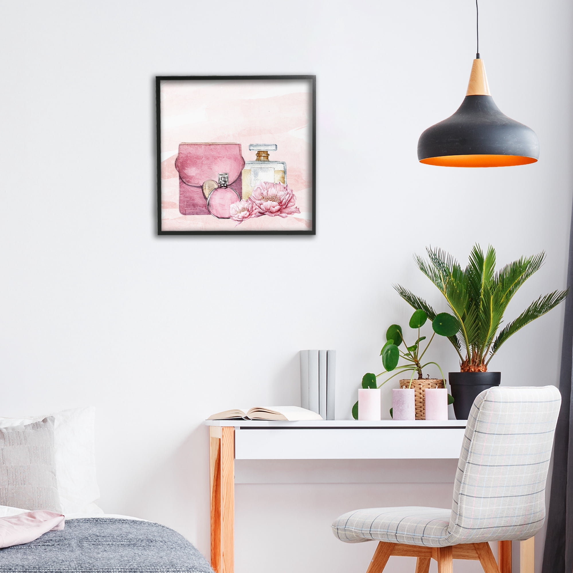 Stupell Industries Blush Glam Time Collection Black Framed Giclee Art, design by Kim Allen