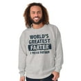 thumbnail image 3 of World's Greatest Farter Funny Fathers Men's Crewneck Sweatshirt Brisco Brands X, 3 of 6