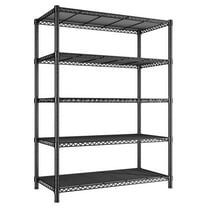 5-Shelf Wire Shelving,Storage Shelves Metal Shelves for Storage,72’’H Adjustable Garage Shelving Heavy Duty Pantry Shelf Kitchen Shelving,72’’H X36’’W X14’’D