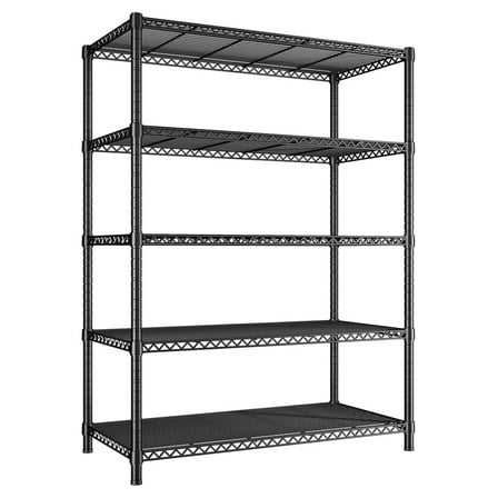 5-Shelf Wire Shelving,Storage Shelves Metal Shelves for Storage,72’’H Adjustable Garage Shelving Heavy Duty Pantry Shelf Kitchen Shelving,72’’H X36’’W X14’’D