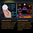 thumbnail image 2 of Halloween Decorations 3 Pack Orange Pumpkin  White Ghost  Purple Bat Halloween Window Lights with Suction Cup  Battery Operated Halloween Lights Upgrade Slow Fade Mode and Timer Function, 2 of 6