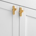 thumbnail image 3 of GlideRite 2.25 in. European Style Solid Steel T-Bar Knobs, Satin Gold, Pack of 25, 3 of 3