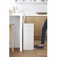 thumbnail image 3 of Kohler K-20940-STW 13 gal Stainless Steel Step Can, White, 3 of 10