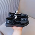 thumbnail image 6 of Viluyesy Girls Pearl Bow Mary Jane Shoes, Toddler Patent Leather Soft Sole Flats, Non Slip Hook Loop Casual Dress Shoes for School Black Size 11.5 Little Kid, 6 of 6