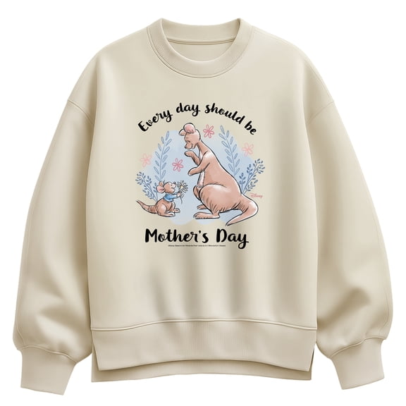 Winnie the Pooh - Every Day Should Be Mother's Day - Women's Oversized Fleece Crew Sweatshirt