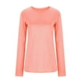 thumbnail image 6 of New & Trending for Spring Sawvnm Women's Fashion Solid Loose Long Sleeve T-shirt Pullover Tops for Women, 6 of 6