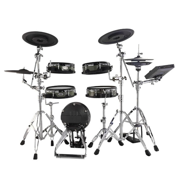 DRUMCO Set de Batería Electrónica 9pzs Color Verde PLATINUM - GN DRUMCO