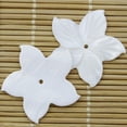 thumbnail image 4 of K-KED 10PCS 27mm Natural White Mother of Pearl Shell Bauhinia Flower Delicate Jewelry DIY, 4 of 4