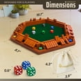thumbnail image 3 of Tabla de madera Queensell de Shut The Box Game para 6 jugadores, 41 cm, 3 of 9
