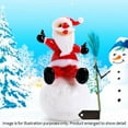 thumbnail image 5 of Matashi Murano Christmas Ornament Winter Decorative Glass Santa on Snowball Figurine, Tabletop Showpiece Centerpiece Gift for Children Mom Dad Birthday New Year Holiday Home Office Decor, 5 of 7
