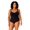 Black, variant on Anne Cole Plus Size Women's Black Draped-Front One-Piece Swimsuit 24W NWT