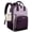 Dark Purple-purple-rust Red, variant on Laptop Backpack for Women with Giant Tumbler Holder Pocket,17.3 inch College Book Bag Nurse Teacher Backpack,Waterproof Work Travel Backpack Purse Laptop Computer Bag