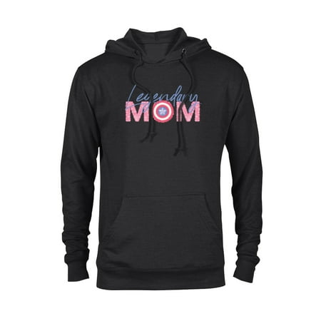 Marvel Captain America Legendary Mom - Pullover Hoodie for Adults - Customized-Black