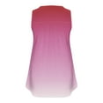 thumbnail image 4 of Cagogo Dressy Casual Plus Size Tank Tops for Womens Under $5 Flowy Pleated Button Up Gradient V Neck Sleeveless Camis Tops Summer Trendy Summer Tanks Clothes, 4 of 4