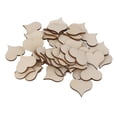 thumbnail image 2 of Adornos en forma de corazones de madera sin terminar en blanco para suministro de fabricación de tarjetas artesanales Soledad Corazones de madera Adorno, 2 of 9