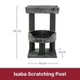 thumbnail image 5 of TRIXIE Isaba Plush 2-Level 24.4" Cat Tree with Sisal Scratching Posts, 2 Perch, Black/Gray, 5 of 8