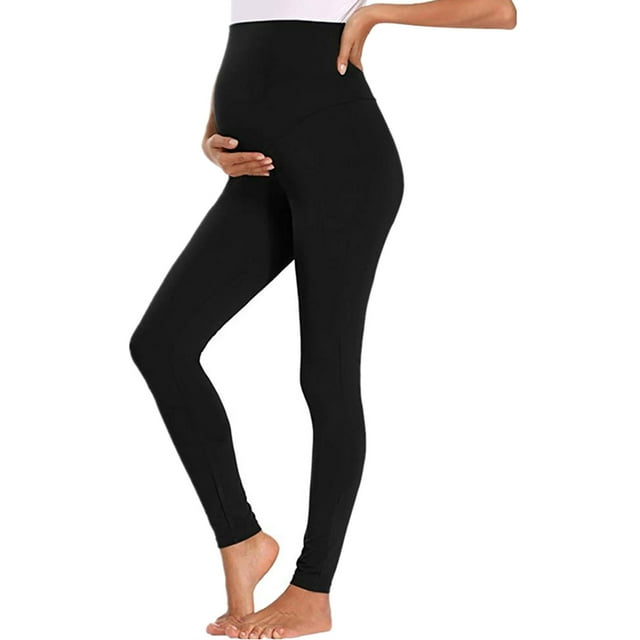 Lucakuins - Legging de maternidad para mujer con pantalones de yoga para embarazo de panel completo Lucakuins moda