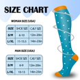 thumbnail image 6 of 7 Pairs Compression Socks for Men & Women 15-20 mmhg Graduated Athletic for Running Nurses Shin Splints Flight Travel, 6 of 7