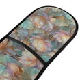 thumbnail image 4 of Yayeee Double Oven Mitt Kitchen Heat Resistant Baking 35" x7" Quilted Cotton Glove, Colorful Water Lilies Pattern, 4 of 6