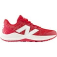 thumbnail image 2 of New Balance Youth 4040V7 Turf Trainer Baseball Shoe Red/White Medium 11K, 2 of 6