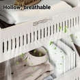 thumbnail image 3 of Rolling Utility Cart with Drawer, 2 Sizes Multifunctional Utility Rolling Storage Organizer with 4 Wheel,Folding Laundry Basket Storage Cart for Kitchen Bathroom Living Room Office, 3 of 7