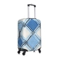 thumbnail image 4 of Multi-Size Suitcase Protective Cover Full Range Double Stitching Invisible Zipper For Travel Business Argyle Plaid Lightskyblue_49288_1 Small, 4 of 8