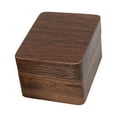 thumbnail image 4 of Caja de madera vintage para anillos, organizador de joyas de madera maciza con 3 ranuras, caja de almacenamiento para anillos Blanco, 4 of 6