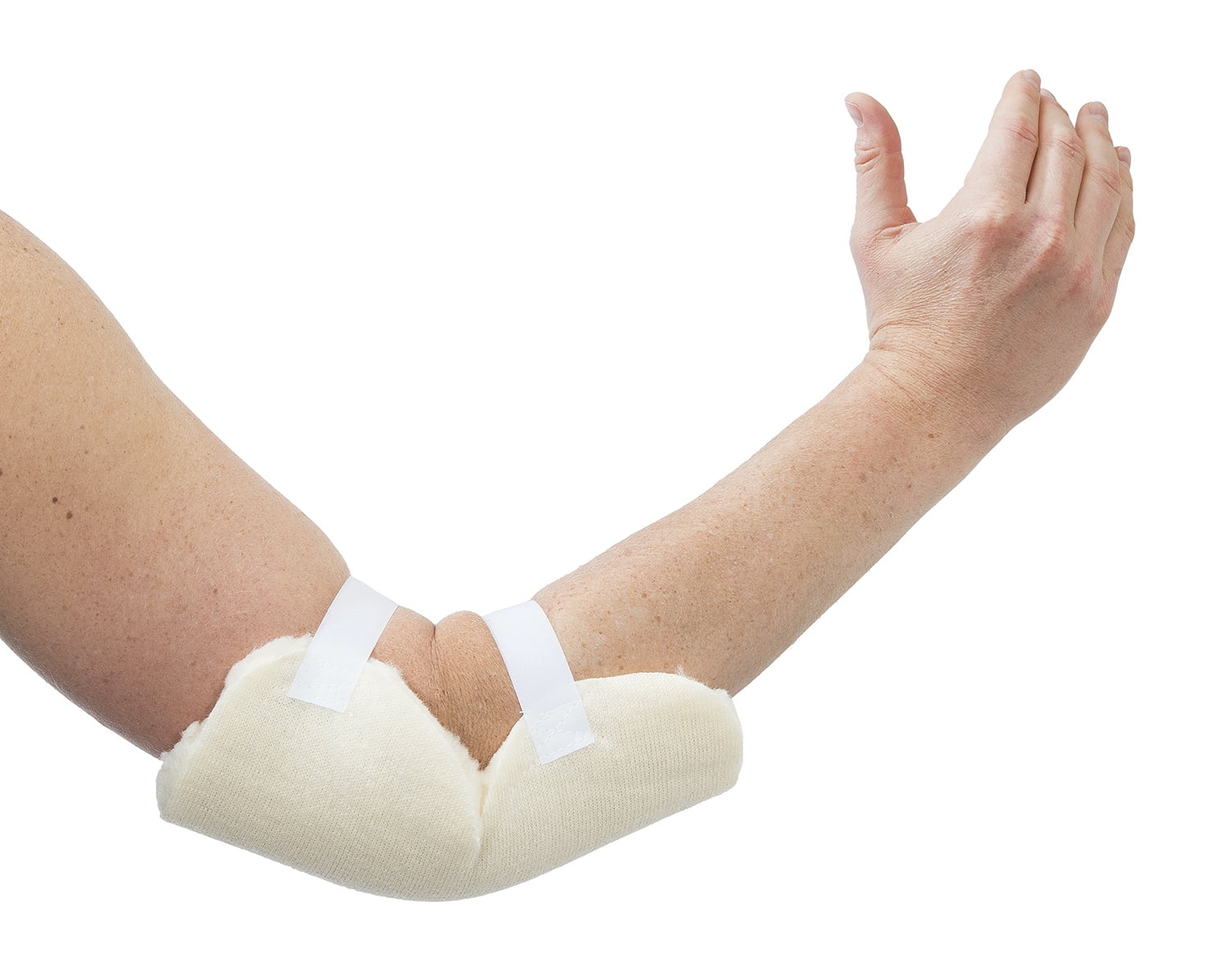 (2 pack) Essential Medical Supply Sheepette Synthetic Sheepskin Soft Elbow Protectors, Universal Fit