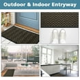 thumbnail image 6 of Howarmer Brown Door Mats Outdoor, Durable Rubber Welcome Mats Entryway, Patio, 29"×17", 6 of 7
