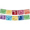 Coco Movie Large Plastic Papel Picado Banner 10 Multicolored Panels 2 Pack