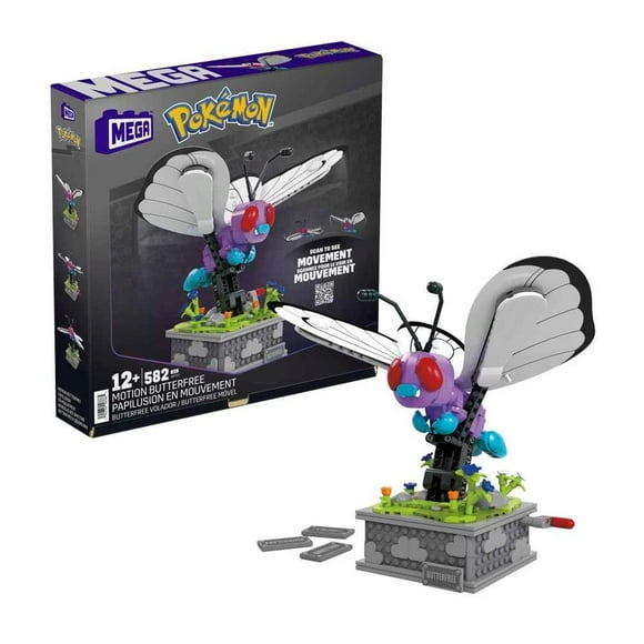 Juguete de Construcción MEGA Pokémon Motion Butterfree de Colección