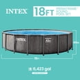 thumbnail image 3 of Intex 18Ft X 48In Greywood Prism Frame Premium Pool Set, Age: 6+, 3 of 9