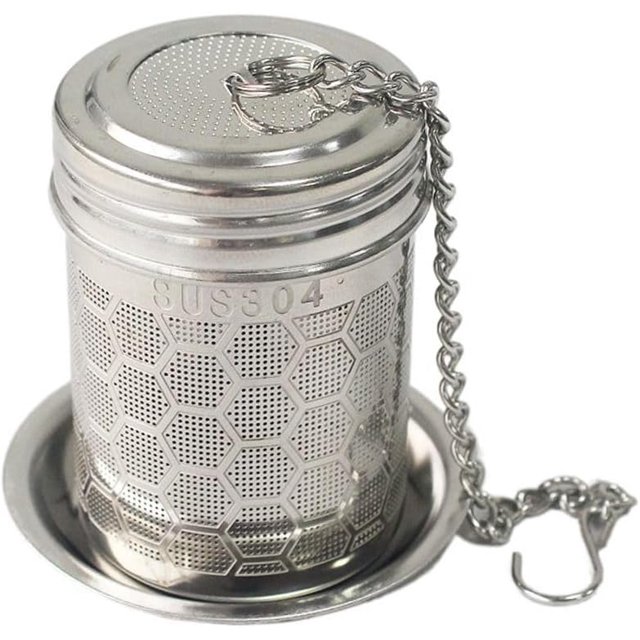 Tea Infusers for Loose Tea,Stainless Steel Tea Filter,Tea Strainers with Drip Trays,Tea Leaf Holder,Tea Steeper Infusers(Honeycomb&Tray), AM0XEB0JZRPUS