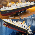 thumbnail image 2 of Titanic Building Blocks Ship Model, 2022 Pieces Kit for Ages 6+ and Adults, 2 of 5