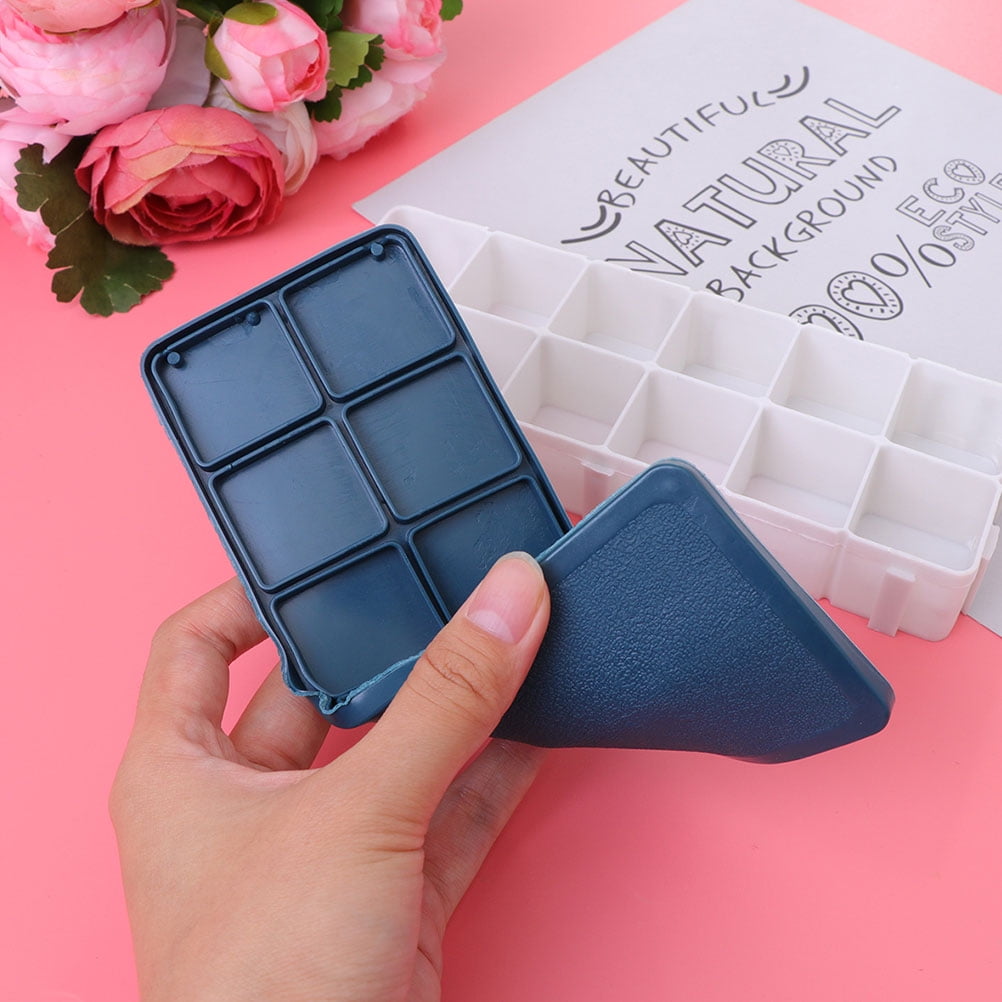 OUNONA 8 pcs  Simple Painting Plate Useful Art Pallets DIY Art Watercolor Pigment Trays