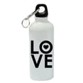 thumbnail image 1 of LOVE White Aluminum Sports 20 oz Water Bottle, 1 of 1