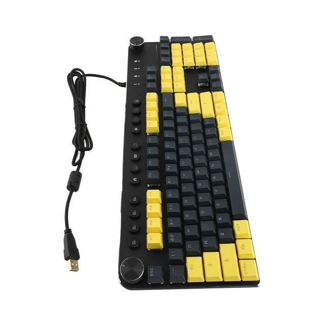 USB Keyboard, Ergonomic Mechanical Keyboard Compatibility Not Easily Fade for PC Gamers Linear Action
