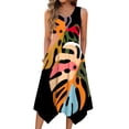 thumbnail image 1 of Vestido Zeagoo sin mangas sin mangas con estampado floral para mujer, 1 of 7