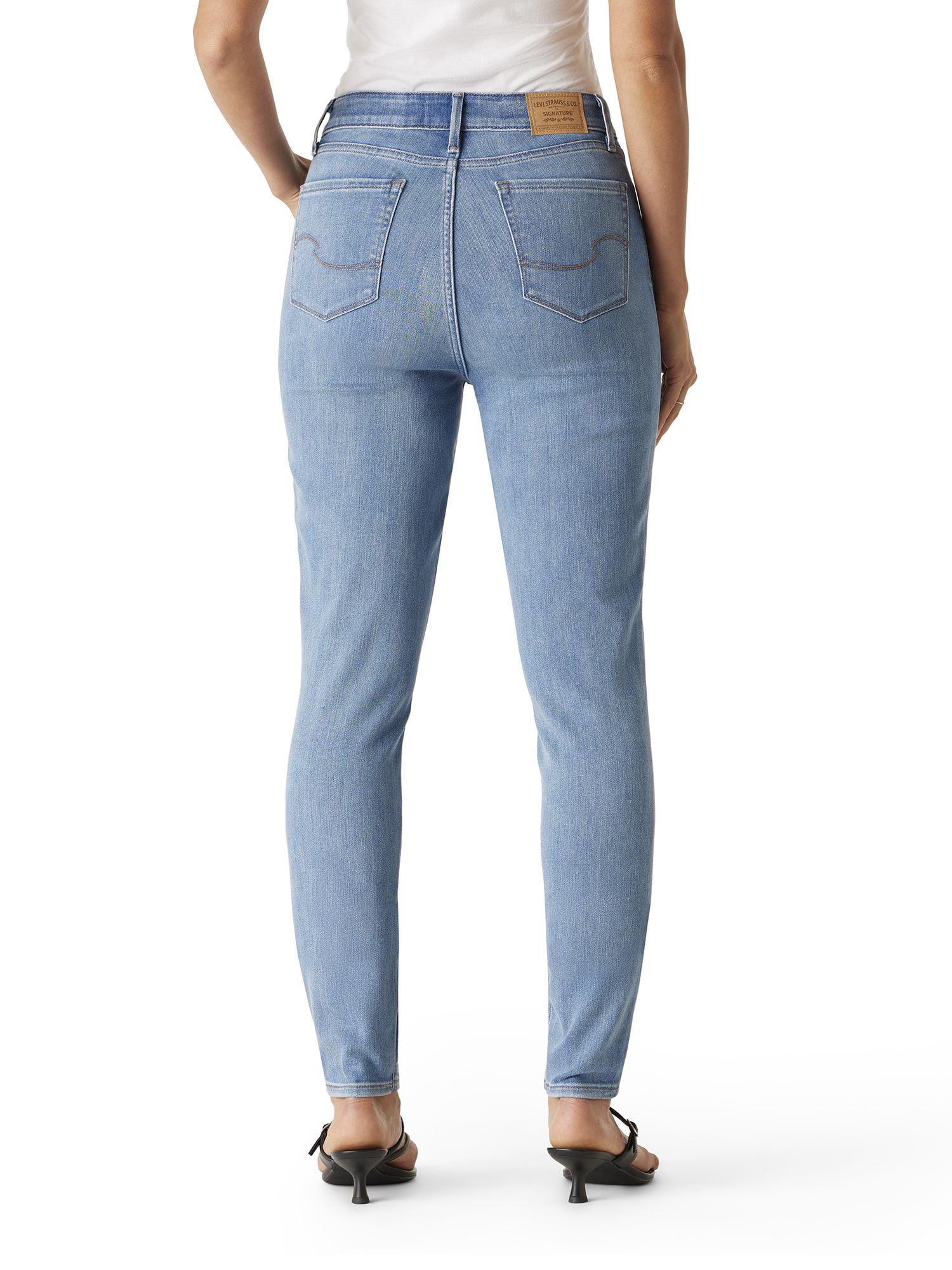 Levi Strauss Signature Women's and Women's Plus High Rise Skinny Jeans, Sizes 2-26