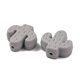 thumbnail image 2 of Food Grade Eco-Friendly Silicone Beads Chewing Beads For Teethers DIY Nursing Necklaces Making Cactus Gray 24x22.5x8mm Hole: 2mm, 2 of 2