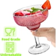thumbnail image 3 of 6 Pack 16oz Acrylic Margarita Glasses, Clear Goblets, Unbreakable Cocktail Cups, Reusable Party Drinking Glasses for Martini, Whiskey, Gin, Tequila, BPA-Free, 3 of 6