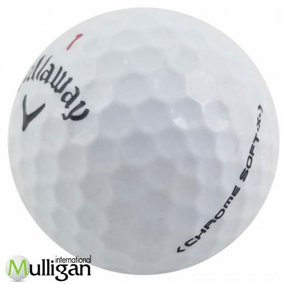 Mulligan - 36 balles de golf récupérées Callaway Chrome Soft x 4A, Blanc