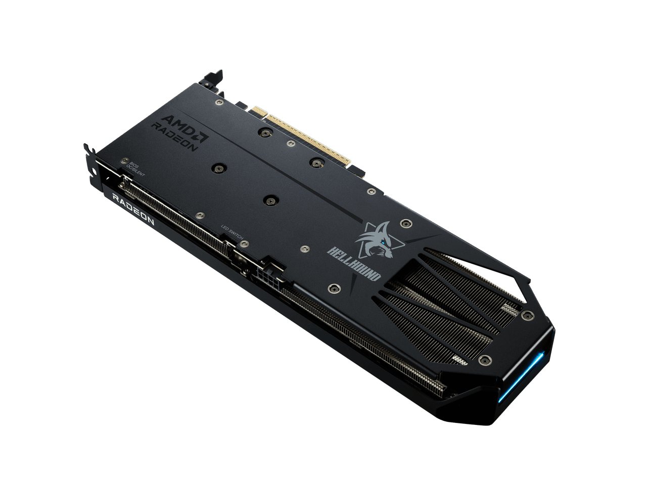 ほぼ新品 PowerColor Hellhound RX9060 XT 16GB PowerColor Hellhound Radeon RX 9060 XT 16GB GDDR6 PCI Express 5.0