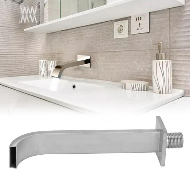 Grifo Cepillado Con Tornillo Macho DN15, Grifo De Agua Para Lavabo, Grifos De Montados En La Pared De Acero Inoxidable Para