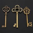 thumbnail image 4 of 30Pcs 2.5 inch Large Antique Bronze Skeleton Keys Rustic Key for Wedding Decoration Favor, 4 of 12
