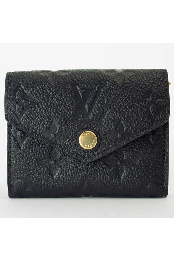 Pre-Owned Louis Vuitton Portefeuille Zoe Empreinte Black M62935 Tri-fold Wallet for... (Good)