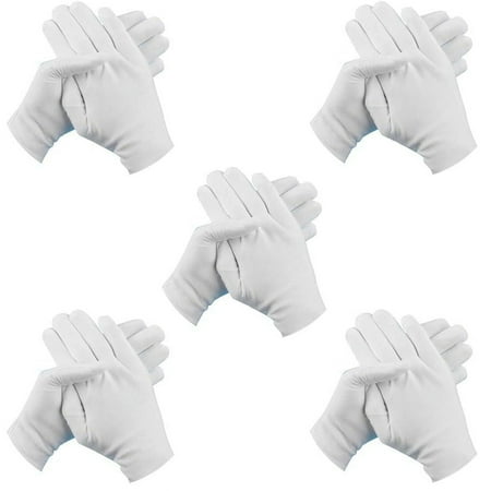 

Hand Protection Equipment Shiogb Pure Cotton White Gloves Size L 5 Pairs 5 Pairs Of White Cotton Gloves Breathable Work Jewelry Inspection Etiquette Gloves Protective Gear L(5 Pairs Of Gloves)